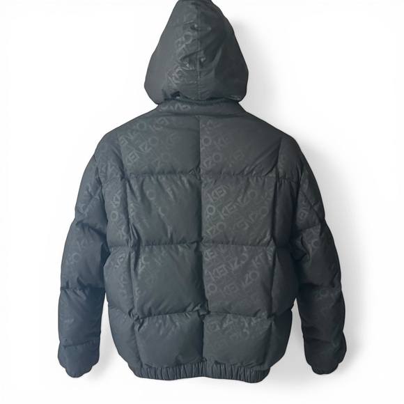 KENZO PARIS Monogram Logo Puffer Jacket Black XS - Picture 9 of 9